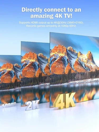 Vista 3 de Lemorele Base de captura de video USB C con salida HDMI, 1080P a 60Hz, carga PD de 100 W, Plug and Play para Nintendo Switch/Steam