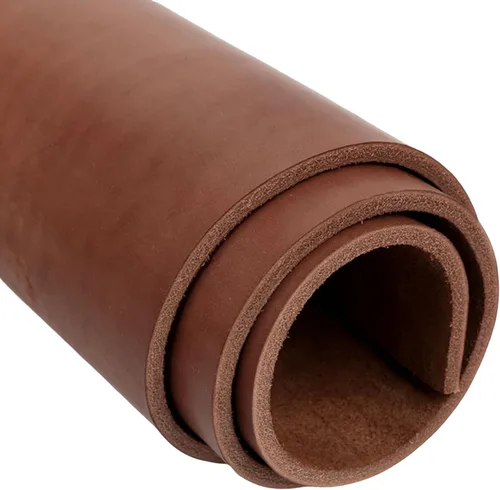 Vista 8 de Hoja de cuero de grano completo, 0.157-0.197 in de grosor, cuero marrón Marrón 16 x 32 pulgadas