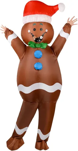 Vista 3 de Disfraz inflable inflable para adultos Navidad Halloween fiesta cosplay hombres y mujeres disfraz divertido de cuerpo completo