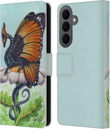 Vista 174 de Head Case Designs Officially Licensed Carla Morrow Galactic Entrancement Dragons Leather Wallet Case Compatible with Samsung Galaxy A07 4G