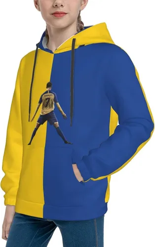 Vista 7 de LUJA DLING Ronaldo #7 Cr7 - Sudadera con capucha para adolescentes con bolsillo