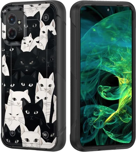 Vista 34 de Funda para Moto G Stylus 5G 2023, resistente de doble capa de policarbonato duro y silicona suave, resistente a prueba de golpes, funda protectora