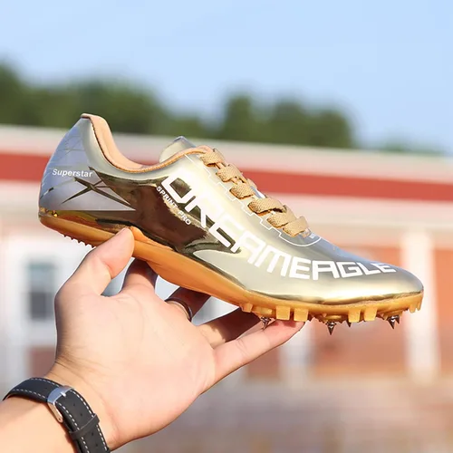 Vista 4 de TURAFO Zapatos de pista y campo para hombre, para adolescentes, zapatillas de deporte para niños, carreras de pista, saltos profesionales