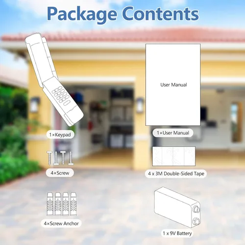 Vista 6 de 877MAX Liftmaster - Teclado para puerta de garaje, compatible con abridores fabricados desde 1993, 315/390 MHz