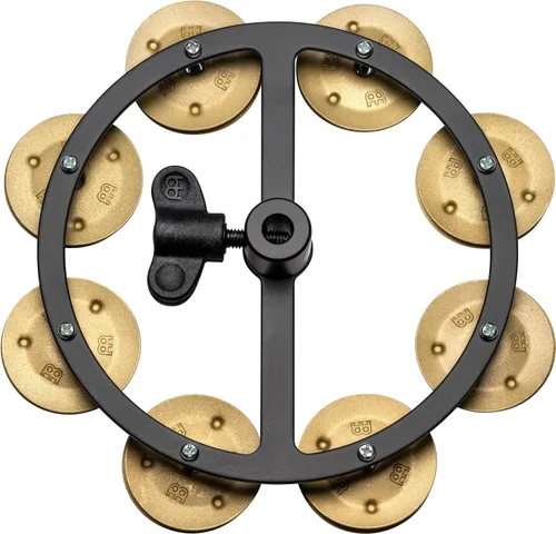 Vista 9 de Meinl Cymbals HTHH1BK Pandereta de hihat montable con jengibres de acero (VIDEO)