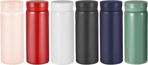 Vista 18 de Mini Thermos Bonita Botella de Agua - Matraz Pequeño Diminuto Aislado al Vacío de Acero Inoxidable 18/10 de 7 oz - A Prueba de Fugas y Derrames