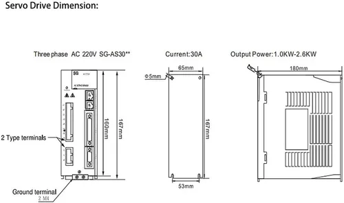 Vista 3 de ATO AC Servo Drive para servomotor 1kW-2.6kW (1kW-2.6kW)