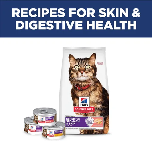 Vista 10 de Hill's Science Diet - Alimento seco para gatos con estómago y piel sensible