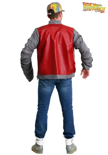 Vista 3 de Chaqueta Marty McFly de Volver al Futuro para Adultos Multicolor