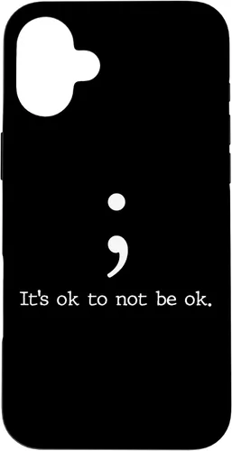 Vista 22 de Mental Health Awareness Shirts Semicolon Quote Gift Case for iPhone 17