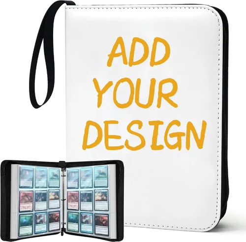 Vista 21 de Carpeta de tarjetas para tarjetas intercambiables, 16 bolsillos con 32 fundas hasta 1024 tarjetas, libro de almacenamiento de tarjetas impermeable