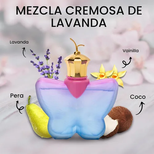 Vista 3 de Adriana Butterfly - Perfume para mujer, regalo para ella, regalo de fragancia para mujer Eau De Parfum Spray, Floral & Sweet Scent Beautiful Bottle