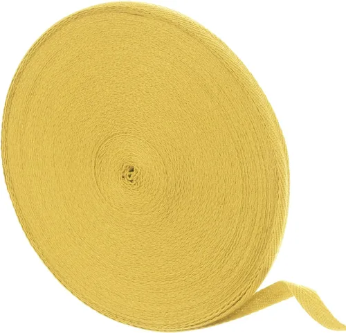 Vista 100 de uxcell Cinta de sarga de algodón de 50 yardas, cinta de espiga de 3/8 pulgadas para coser ropa, manualidades (azul)