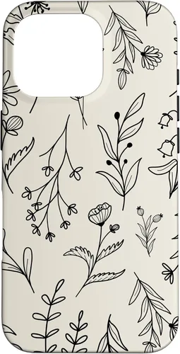 Vista 20 de Sand Beige Wildflower Floral Pattern Case for iPhone 16