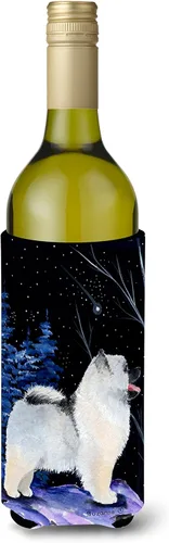 Vista 39 de Caroline's Treasures SS8447CC Starry Night English Bulldog - Enfriador para latas o botellas, lavable, funda plegable con aislamiento para bebidas