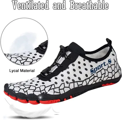 Vista 2 de Water-Shoes-Mens-Womens Quick-Dry Barefoot-Swim Diving Shoes-Aqua-Socks for Sports Climbing Beach Surf