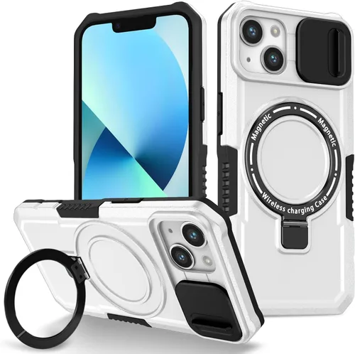 Vista 33 de Funda magnética para iPhone 11, soporte de anillo con ventana corrediza, funda protectora mate a prueba de golpes para iPhone 11 6.1, fundas