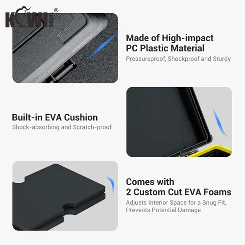 Vista 3 de KIWIFOTOS 3.5 Inch HDD Shockproof Rugged Hard Disk Drive Protective Case