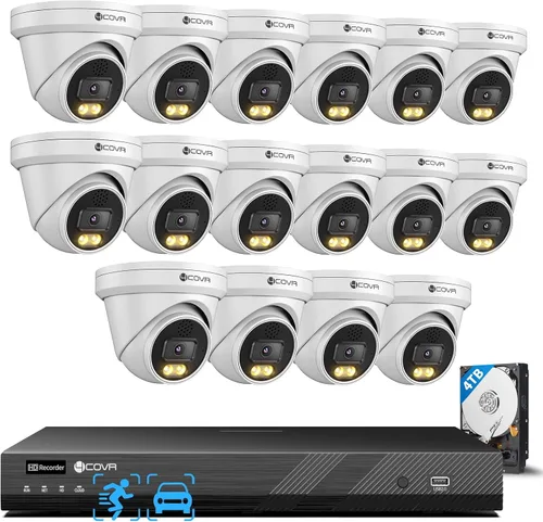 Vista 18 de Sistema de cámara de seguridad PoE 4COVR con disco duro de 2 TB, LY97KA5M0804