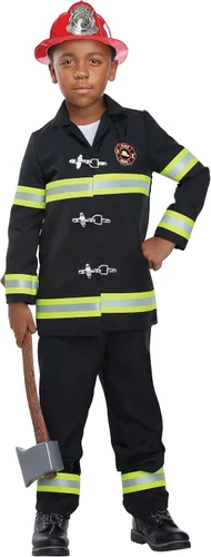 Vista 2 de California Costumes Jefe de Bomberos Junior unisex
