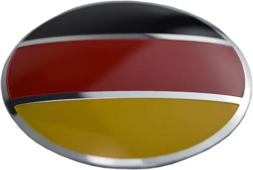 Vista 5 de 4X 56.5mm=2.24 pulgadas Emblema de buje central de rueda con bandera alemana para tapa central de buje Porsche Mercedes Audi BMW VW Golf Opel