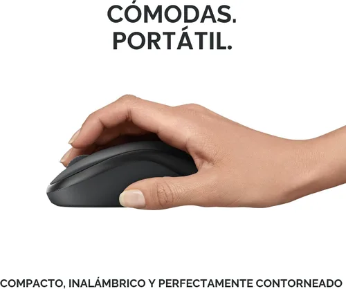 Vista 5 de Logitech Ratón inalámbrico Bluetooth silencioso compacto M240 - Grafito