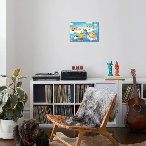 Vista 4 de Trends International Pokémon - Póster de pared de lienzo de verano