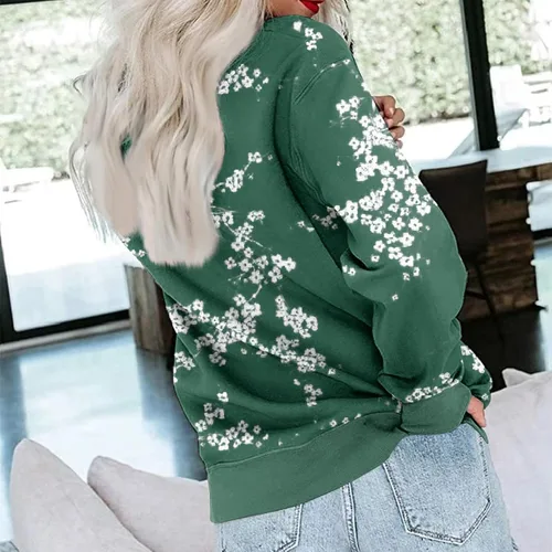 Vista 3 de EOPUING Sudadera para mujer 2023 otoño casual sudadera corta para mujer, sudaderas cálidas ajustadas para mujer