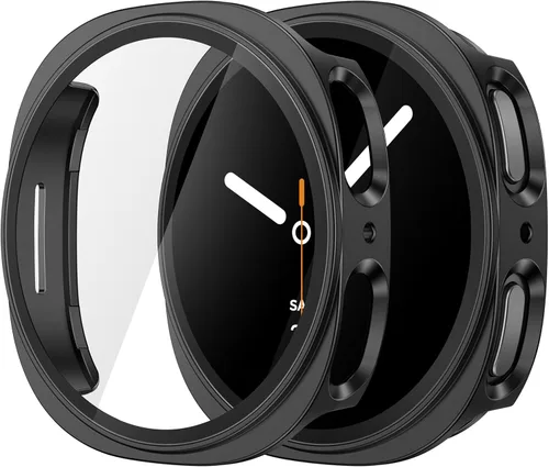 Vista 15 de Misxi - Juego de 2 fundas rígidas de policarbonato con protector de pantalla para Samsung Galaxy Watch 5 Galaxy Watch 4 de 40 mm, funda ultradelgada