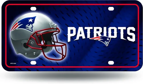 Vista 26 de Rico Industries Placa de matrícula de metal unisex para adultos de la NFL