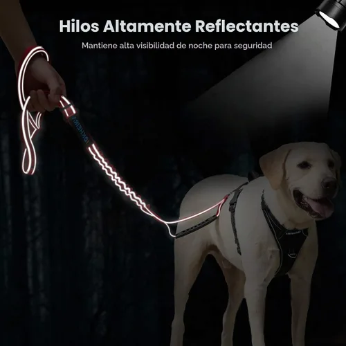 Vista 5 de Correa de perro resistente para perros grandes, correa elástica para perros