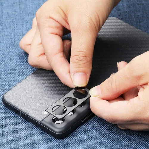 Vista 6 de Ibywind Protector de pantalla para SamSung Galaxy S22 5G, 2 unidades, vidrio templado de dureza 9H y protector de lente de cámara, con marco