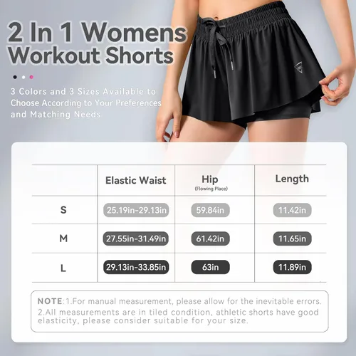 Vista 6 de Lainlight Pantalones cortos holgados para mujer, pantalones cortos atléticos de cintura alta, pantalones cortos casuales para correr con bolsillo