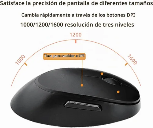 Vista 6 de Combo de teclado y mouse inalámbricos, teclado retro estilo máquina de escribir con teclas redondas, conexión de 2.4 GHz libre de caídas, mouse
