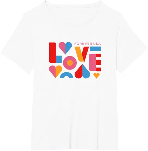 Vista 27 de USPS Camiseta Forever USA Love, Negro