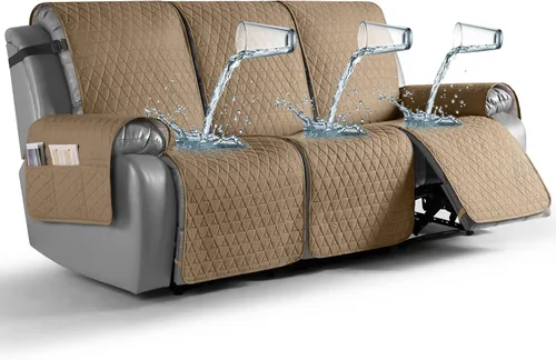 Vista 11 de TAOCOCO Funda reclinable 100% impermeable, antideslizante, lavable, con correas elásticas para las piernas, protector de muebles para perros