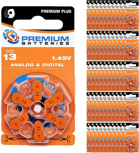 Vista 22 de Pilas Premium para audífonos, tamaño 10, 1.45V, con pestaña amarilla (6 pilas)