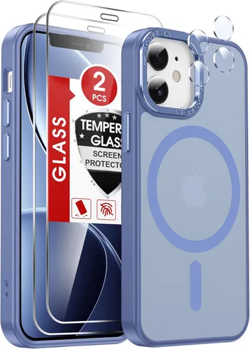 Vista 16 de LeYi Funda para iPhone XR: con protector de pantalla X2 + 2 funda para cámara [compatible con MagSafe] Funda protectora magnética i iphoneXR