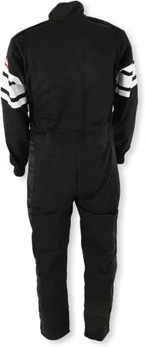 Vista 3 de RaceQuip Racing Driver Fire Suit One Piece Multi Layer SFI 3.2A/ 5 Negro Pequeño 120002