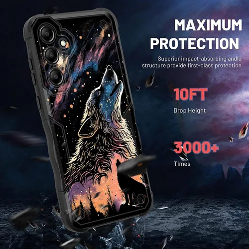 Vista 913 de Funda para Galaxy A14 5G, [Doble Capa][Protección contra Caídas de Grado Militar de 10 Pies] [Antideslizante] Funda Resistente a Prueba de Golpes