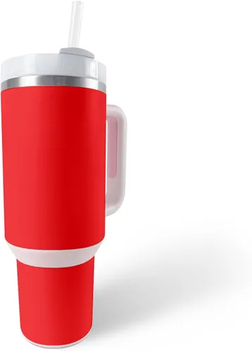 Vista 19 de MightySkins Skin - Vaso de vinilo compatible con Stanley The Quencher H2.0 FlowState de 40 onzas, color turquesa sólido, funda protectora, duradera