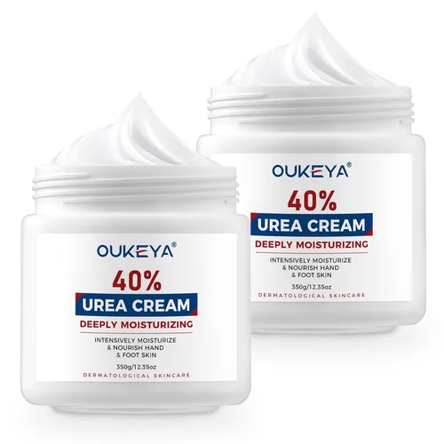 Vista 11 de OUKEYA Crema de Urea 40 Por Ciento, Crema para Manos y Pies para Sequedad y Grietas, Loción de Urea para Pies de Fuerza Máxima (350g)