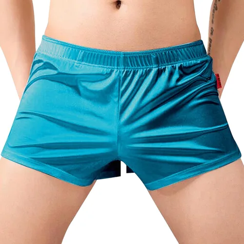Vista 4 de Calzoncillos tipo bóxer elásticos elásticos para hombre, ropa interior ultra ligera, cómoda para hombre