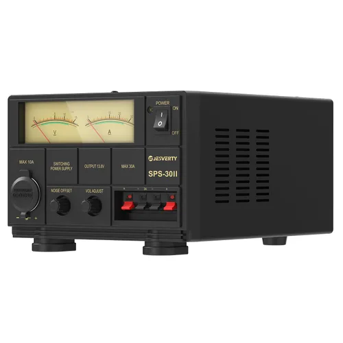 Vista 14 de PS-30SWX fuente de alimentación universal de banco regulada DC, convertidor de energía AC a DC, 13.8V (5-15V ajustable) 30A (máx.), con conector