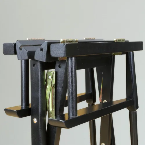 Vista 7 de Casual Home silla de director de 18 pulgadas, únicamente armazón, Madera, Negro