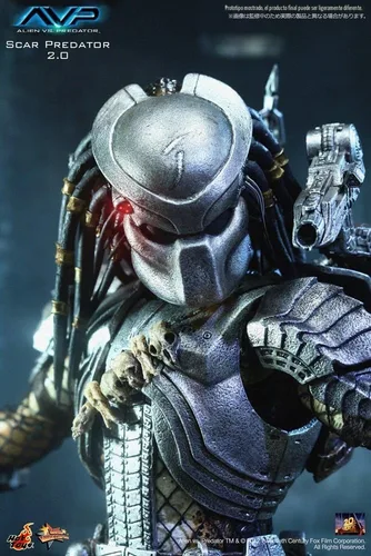 Vista 2 de Sideshow Scar Predator Alien vs Predator Sexta Escala Figura por