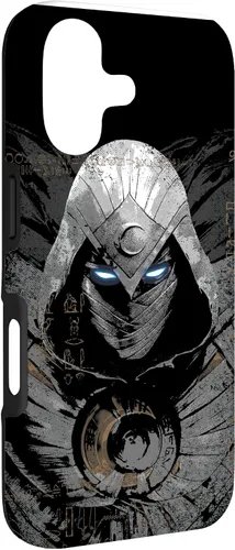 Vista 3 de Marvel Moon Knight Glowing Eyes - Funda de jeroglíficos egipcios para iPhone 17