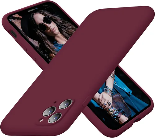 Vista 12 de Cordking Funda de silicona diseñada para iPhone 11 Pro, ultra delgada, a prueba de golpes, con forro de microfibra suave antiarañazos, protección