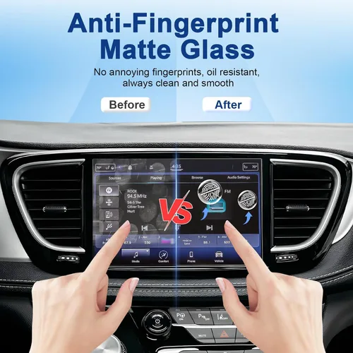 Vista 4 de Protector de pantalla Pacifica mate antirreflejos 2021-2026, para Chrysler Pacifica (Select/Limited/Pinnacle/Touring) Pantalla táctil de 10.1
