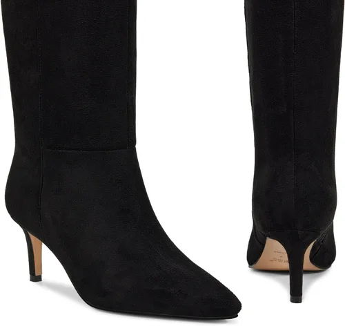 Vista 18 de wetkiss Botas altas hasta la rodilla para mujer, con tacón de gatito y diseño de punta puntiaguda, clásicas y sexys